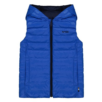 юношески,елек,детски,облекла,boss,reversible,logo,gilet,juniors,navy,846