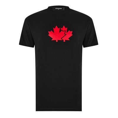 тениска,облекла,на,разпродажба,мъжки,тениски,dsquared2,maple,leaf,t,shirt,black