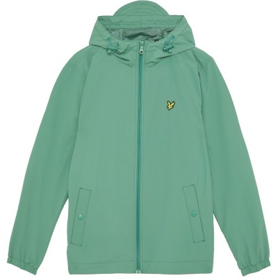 мъжки,якета,lyle,and,scott,men's,zip,through,cotton,wind,resistant,long,sleeve,hooded,rain,anorak,agave,green