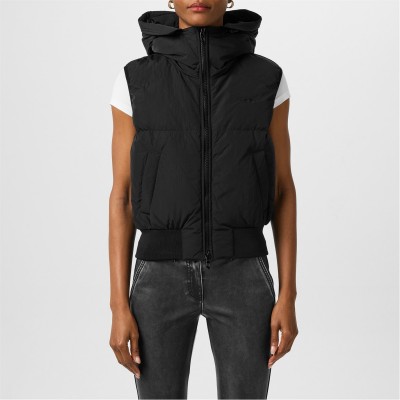 елек,дамски,якета,и,палта,diesel,women's,lightweight,sleeveless,gilet,black