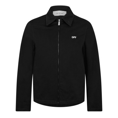 риза,с,дълъг,ръкав,off,white,men,s,arrow,long,sleeve,zip,overshirt,black