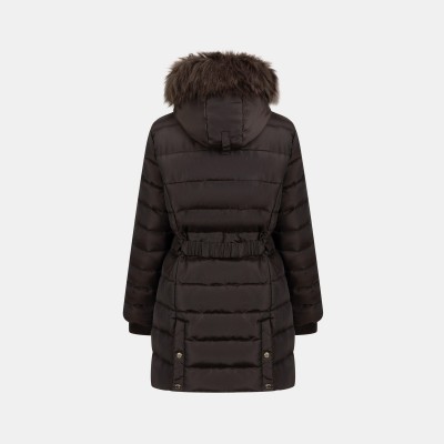 дамско,яке,дамски,жилетки,firetrap,womens,long,sleeve,mid,length,puffer,jacket,chocolate