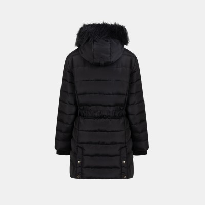 дамско,яке,дамски,жилетки,firetrap,womens,waterproof,long,sleeve,mid,length,puffer,jacket,black