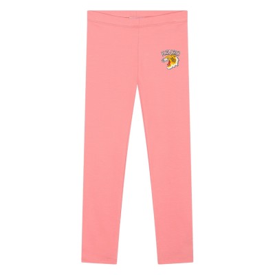 юношески,клин,детски,3/4,панталони,kenzo,logo,print,leggings,juniors,pink,49c