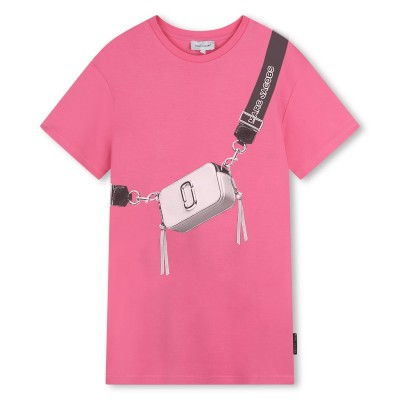 юношеска,рокля,детски,облекла,marc,jacobs,logo,bag,dress,junior,pink,490