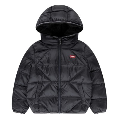 яке,детски,3/4,панталони,levis,kids',insulated,long,sleeve,short,puffer,jacket,black,023