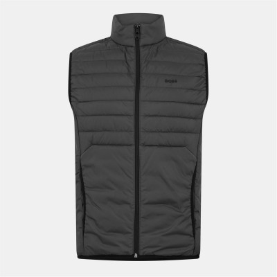 елек,облекла,на,разпродажба,мъжки,якета,boss,men's,quilted,gilet,dark,grey