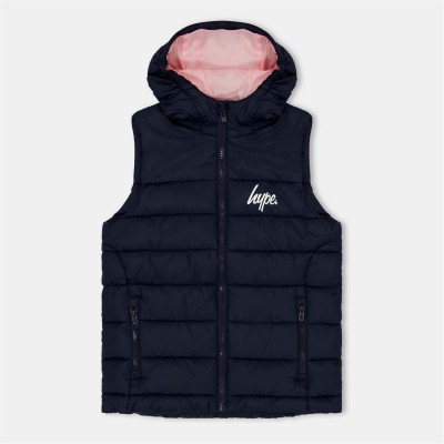 елек,промоция,на,зимни,облекла,дрехи,за,училище,детски,якета,и,палта,детски,3/4,панталони,hype,kids',detachable,hood,gilet,navy,pink