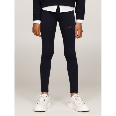 юношески,клин,детски,облекла,tommy,hilfiger,full,length,foil,logo,leggings,junior,desert,sky,dw5