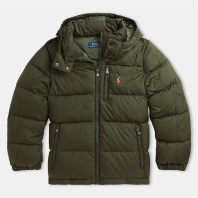 яке,детски,3/4,панталони,polo,ralph,lauren,kids',duck,down,hooded,long,sleeve,short,puffer,jacket,olive