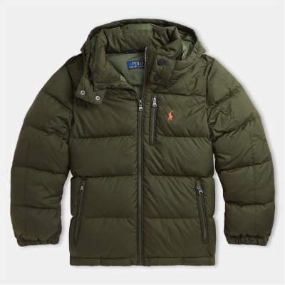 яке,детски,3/4,панталони,polo,ralph,lauren,kids',duck,down,hooded,long,sleeve,short,puffer,jacket,olive