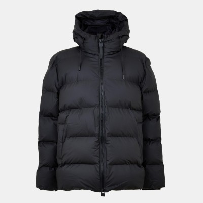 яке,rains,men,s,alta,waterproof,hooded,short,puffer,jacket,black,01