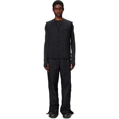 елек,облекла,на,разпродажба,мъжки,якета,rains,men's,banja,liner,water,resistant,sleeveless,quilted,gilet,black,01