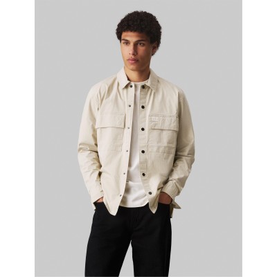 риза,с,дълъг,ръкав,calvin,klein,jeans,men,s,cargo,cotton,long,sleeve,relaxed,fit,overshirt,pelican