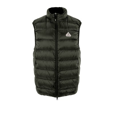 елек,облекла,на,разпродажба,мъжки,якета,pyrenex,men's,arial,front,zip,sleeveless,compressible,gilet,green