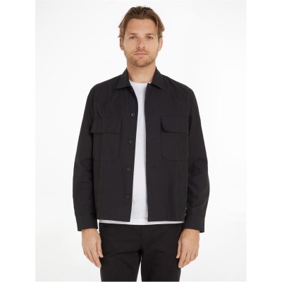 мъжки,якета,calvin,klein,cotton,blend,overshirt,ck,black