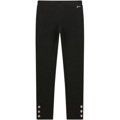 юношески,клин,детски,облекла,guess,jacquard,leggings,juniors,black,gold,f9mw