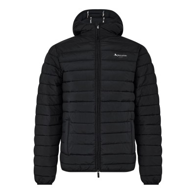 яке,облекла,на,разпродажба,мъжки,якета,aquascutum,men's,rlg,active,hooded,primaloft,6,pockets,long,sleeve,short,puffer,jacket,black
