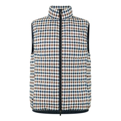 елек,облекла,на,разпродажба,мъжки,якета,aquascutum,men's,club,check,funnel,neck,full,zip,gilet,navy,check