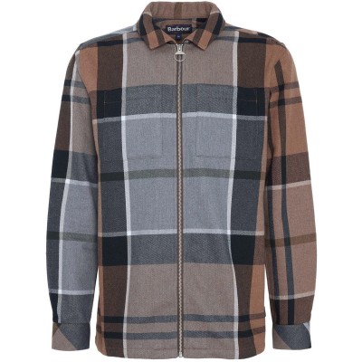 риза,с,дълъг,ръкав,мъжки,якета,barbour,men's,lannich,tartan,cotton,long,sleeve,overshirt,cedarwood,tn65