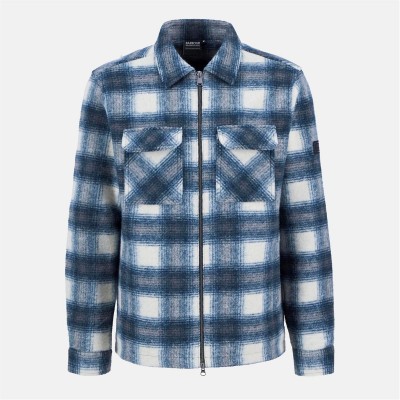 риза,с,дълъг,ръкав,облекла,на,разпродажба,мъжки,якета,barbour,international,men's,clayton,fleece,check,full,zip,long,sleeve,overshirt,shaded,emerald