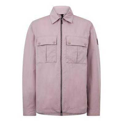 риза,с,дълъг,ръкав,мъжки,якета,belstaff,men,s,stride,zip,collar,long,sleeve,overshirt,dusk,pink