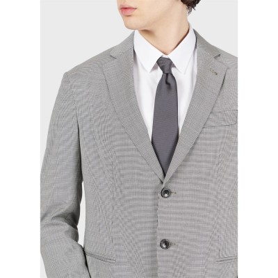 сако,мъжки,якета,emporio,armani,men's,button,tailored,blazer,grey