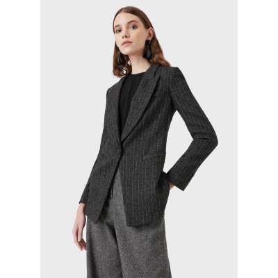 дамски,якета,и,палта,emporio,armani,emporio,txtrd,f,blzr,ld99,drk,gry,mlti