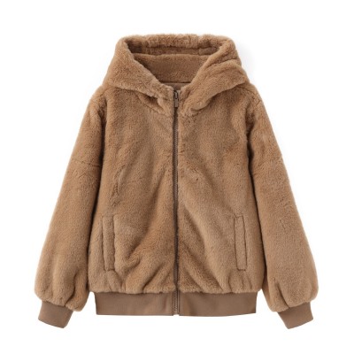 яке,дрехи,за,училище,детски,якета,и,палта,firetrap,short,plush,jacket,brown