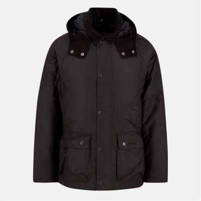 яке,облекла,на,разпродажба,мъжки,якета,barbour,men's,modern,beaufort,quilted,hooded,full,zip,wax,jacket,dk,brown,oak