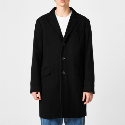 мъжки,якета,barbour,men's,fraser,tailored,wool,long,sleeve,overcoat,black,bk11