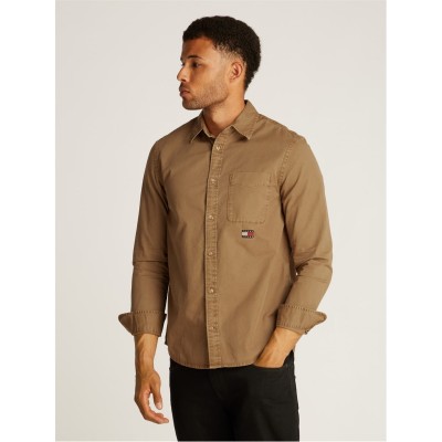 мъжки,якета,tommy,jeans,tjm,reg,washed,twill,shirt,vintage,camel