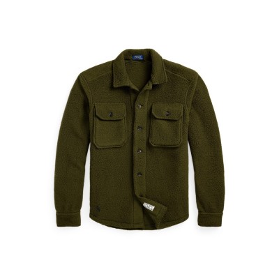 риза,с,дълъг,ръкав,облекла,на,разпродажба,мъжки,якета,polo,ralph,lauren,men's,fleece,long,sleeve,overshirt,armadillo