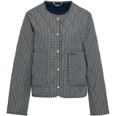 яке,дамски,якета,и,палта,barbour,women's,check,monroe,long,sleeve,quilted,jacket,navy,sand,gingh