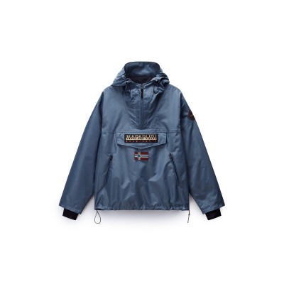 облекла,на,разпродажба,мъжки,якета,napapijri,men's,rainforest,waterproof,half,zip,rain,anorak,stormy,weat,g1y