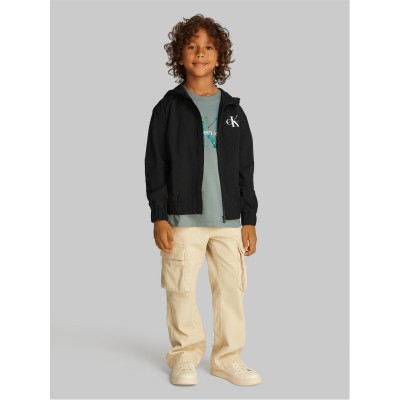 детски,3/4,панталони,calvin,klein,jeans,kids',essential,monologo,windproof,water,resistant,windbreaker,ck,black,beh