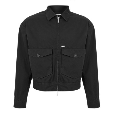 риза,с,дълъг,ръкав,облекла,на,разпродажба,мъжки,якета,dsquared2,men's,easy,cotton,kaban,cotton,long,sleeve,overshirt,black