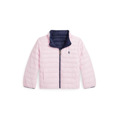 яке,детски,3/4,панталони,polo,ralph,lauren,kids',ralph,lauren,reversible,water,repellent,wind,resistant,funnel,neck,short,puffer,jacket,hint,of,pink