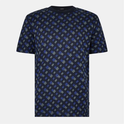 тениска,облекла,на,разпродажба,мъжки,тениски,boss,tiburt,monogram,t,shirt,bright,blue