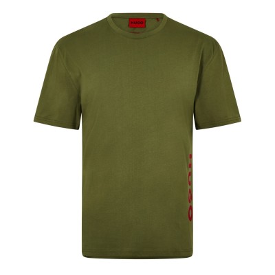 тениска,мъжки,пижами,hugo,men's,relaxed,short,sleeve,pyjama,t,shirt,open,green,386