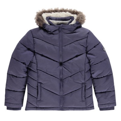 детско,яке,детски,якета,и,палта,soulcal,2,zip,bubble,jacket,junior,girls,purple