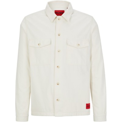 облекла,на,разпродажба,мъжки,якета,hugo,enalu,overshirt,open,white
