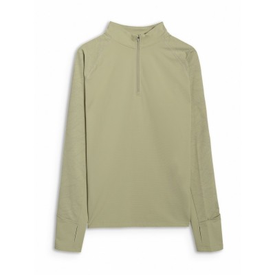 горнище,с,цип,облекла,на,разпродажба,мъжко,фитнес,облекло,4f,4f,zip,training,top,sn54,olive