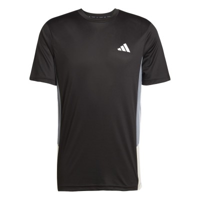 тениска,разпродажба,adidas,лека,атлетика,мъжко,фитнес,облекло,всички,фитнес,облекла,adidas,train,essentials,colourblock,t,shirt,adults,black