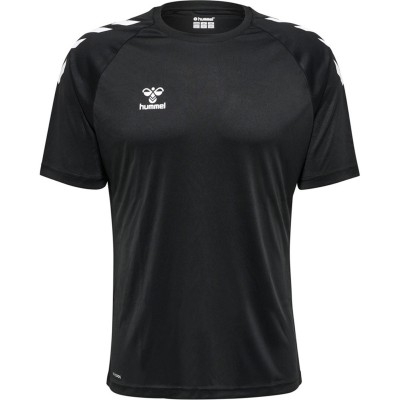 тениска,лека,атлетика,мъжко,фитнес,облекло,hummel,core,training,poly,t,shirt,senior,black