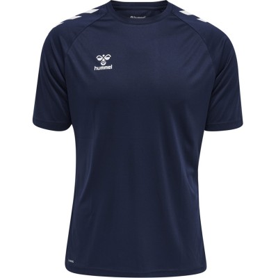 тениска,лека,атлетика,мъжко,фитнес,облекло,hummel,core,training,poly,t,shirt,senior,marine