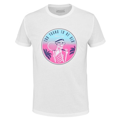 тениска,облекла,на,разпродажба,мъжко,фитнес,облекло,babolat,exc,mssg,tee,sn99,white