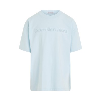 тениска,детски,облекла,calvin,klein,jeans,raised,inst.,logo,ss,t,shirt,keepsake,blue