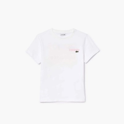 юношеска,тениска,детски,облекла,lacoste,graphic,t,shirt,juniors,white,001