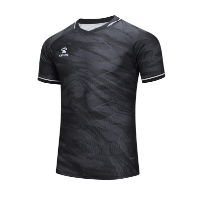 мъжки,тениски,облекла,с,футболна,тема,футболни,горнища,kelme,ss,ftbll,t,sn00,black
